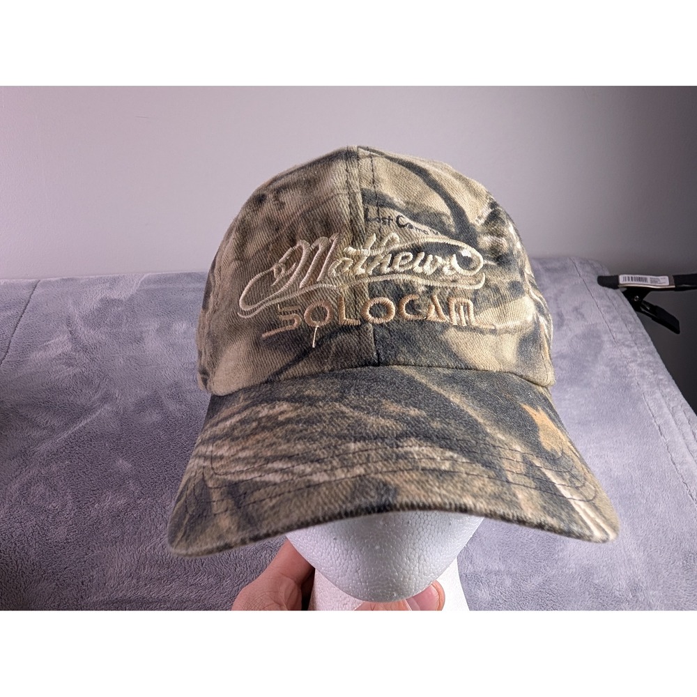 Mathews Solocam Archery Hat Mens Lost Camo Adjustable Baseball Cap Made in USA